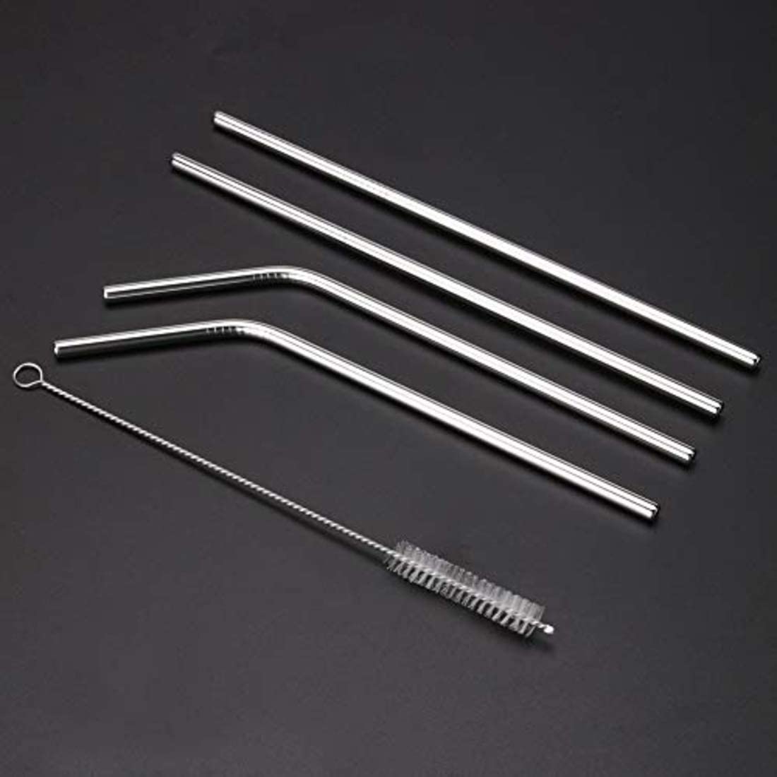 Reusable Metal Straws with Brush