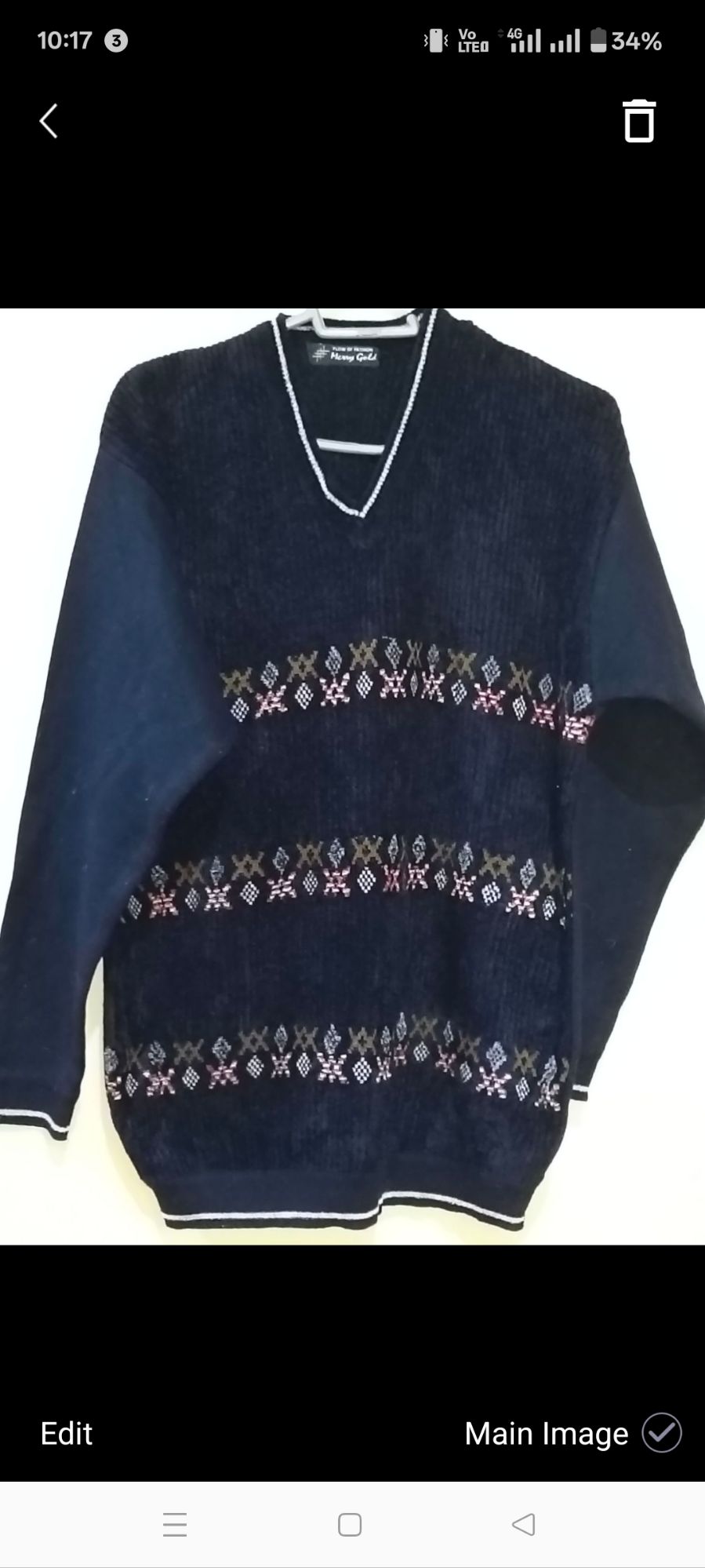 DARK GREY SWEATER FOR MEN