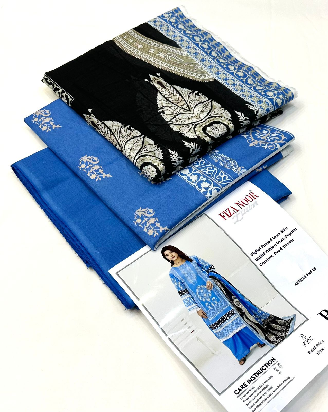 Summer 3PC Lawn Digital Print Dress - KP1158
