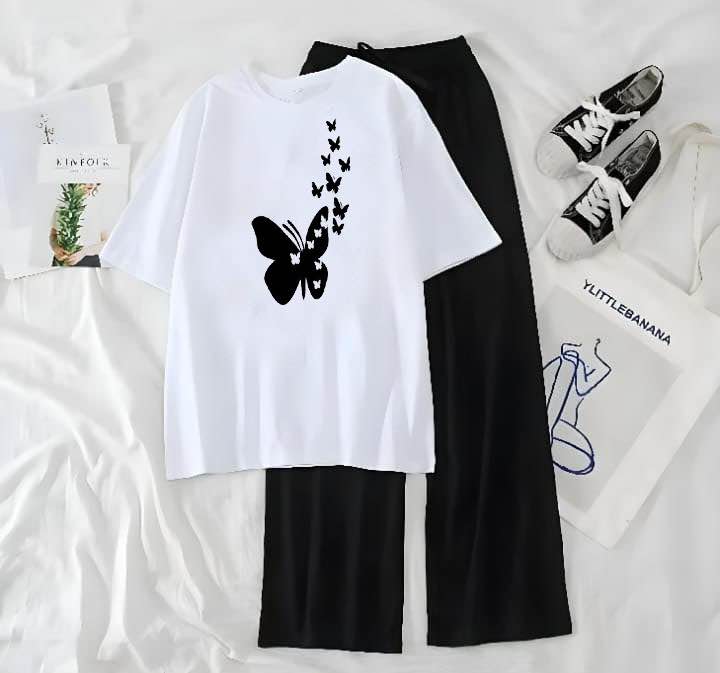 Butterfly Printed  Lounge Wear Nightwear Sleepwear  flapper Trouser For Women By ks online