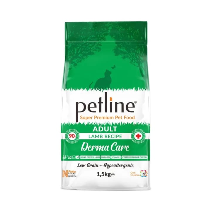 Petline Super Premium Adult Cat Food Hypoallergenic Lamb 1.5kg