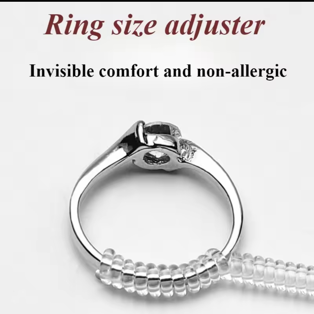 10cm Spiral Invisible Based Ring Size Adjuster Guard Tightener Reducer Resizing Tools Jewelry Parts For Men Or Womens