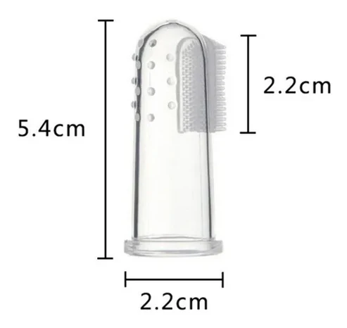 2pcs Silicone Baby Finger Toothbrush Extra Soft Safe Baby Tooth Brush Teether Transparent Finger Toothbrush for Kids Infant Children High Quality Oral Care Tool