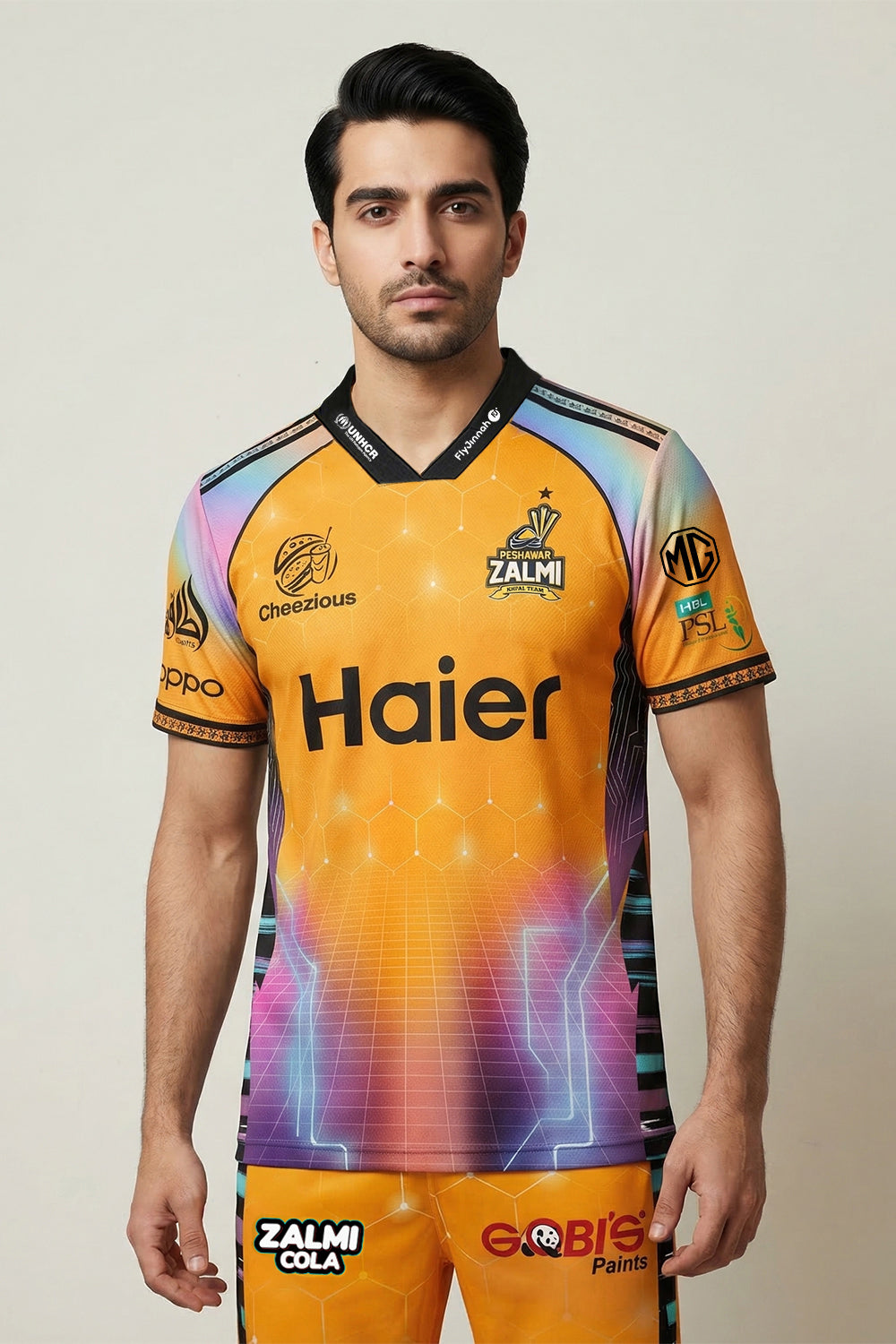 New Sports Black and Yellow Shirt customized 2026 | Official jersey PSL 11 Jersey 2025 - CHOOSE YOUR COLOR: Iconic YELLOW or Sleek BLACK Variant | Premium HBL Pakistan Super League Cricket Fan Kit | Features Intricate New Design