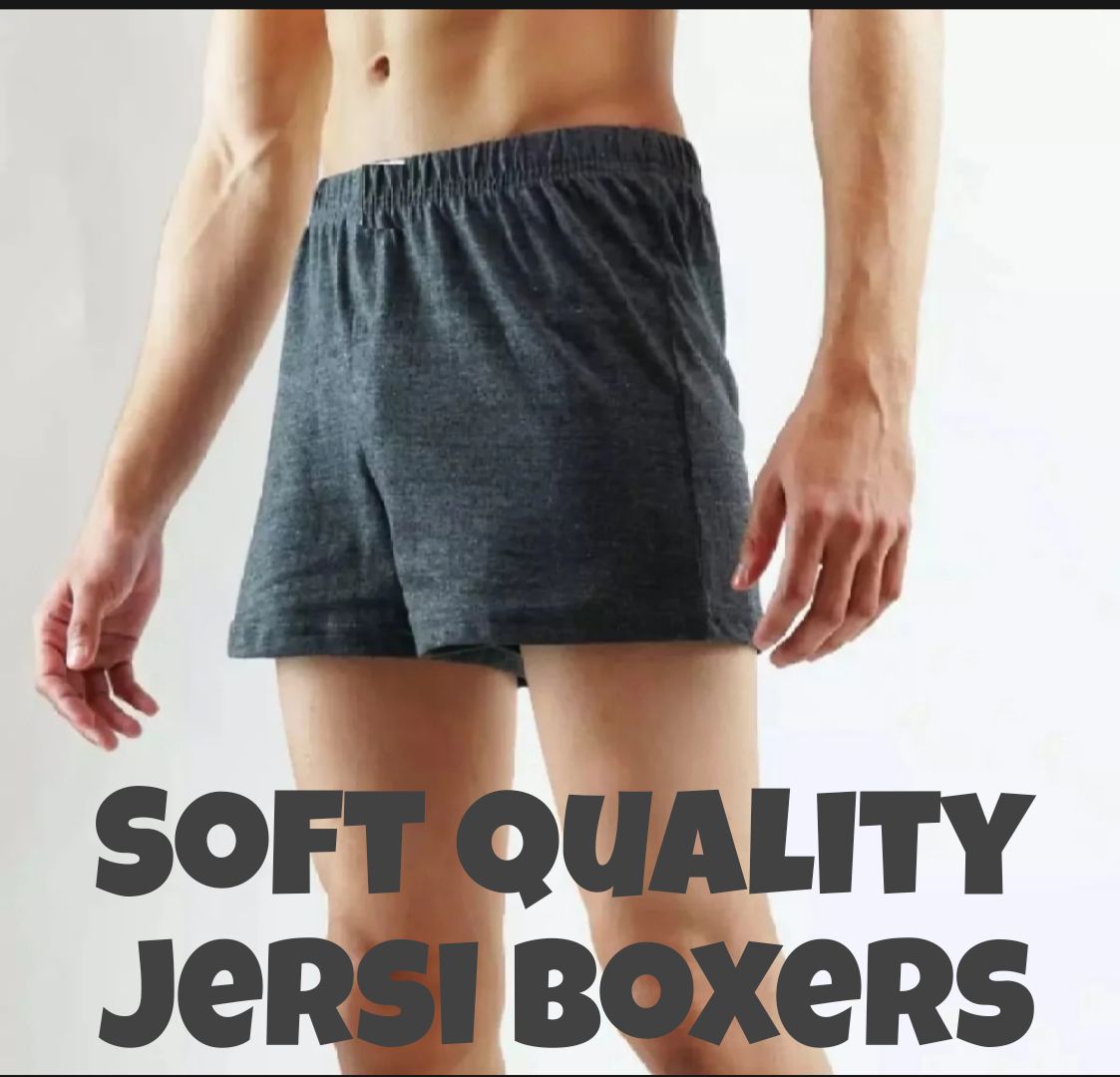 Pack Of 3 Single Jersey Boxers For Men's-(Random colors)