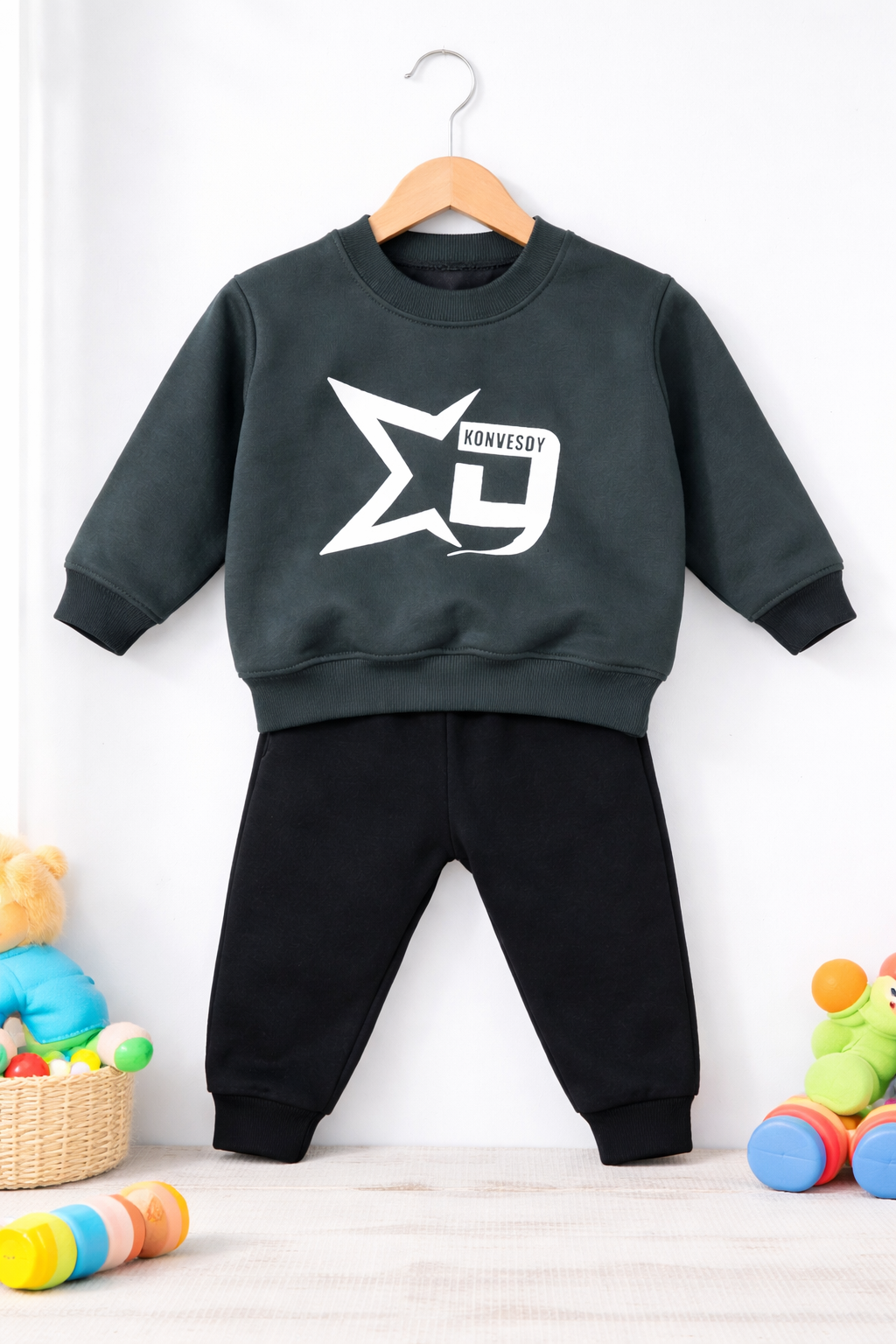 Best Quality Smile printed Kids Winter Dress Winter Dress For Baby Girl and Boys Falees Stuff
