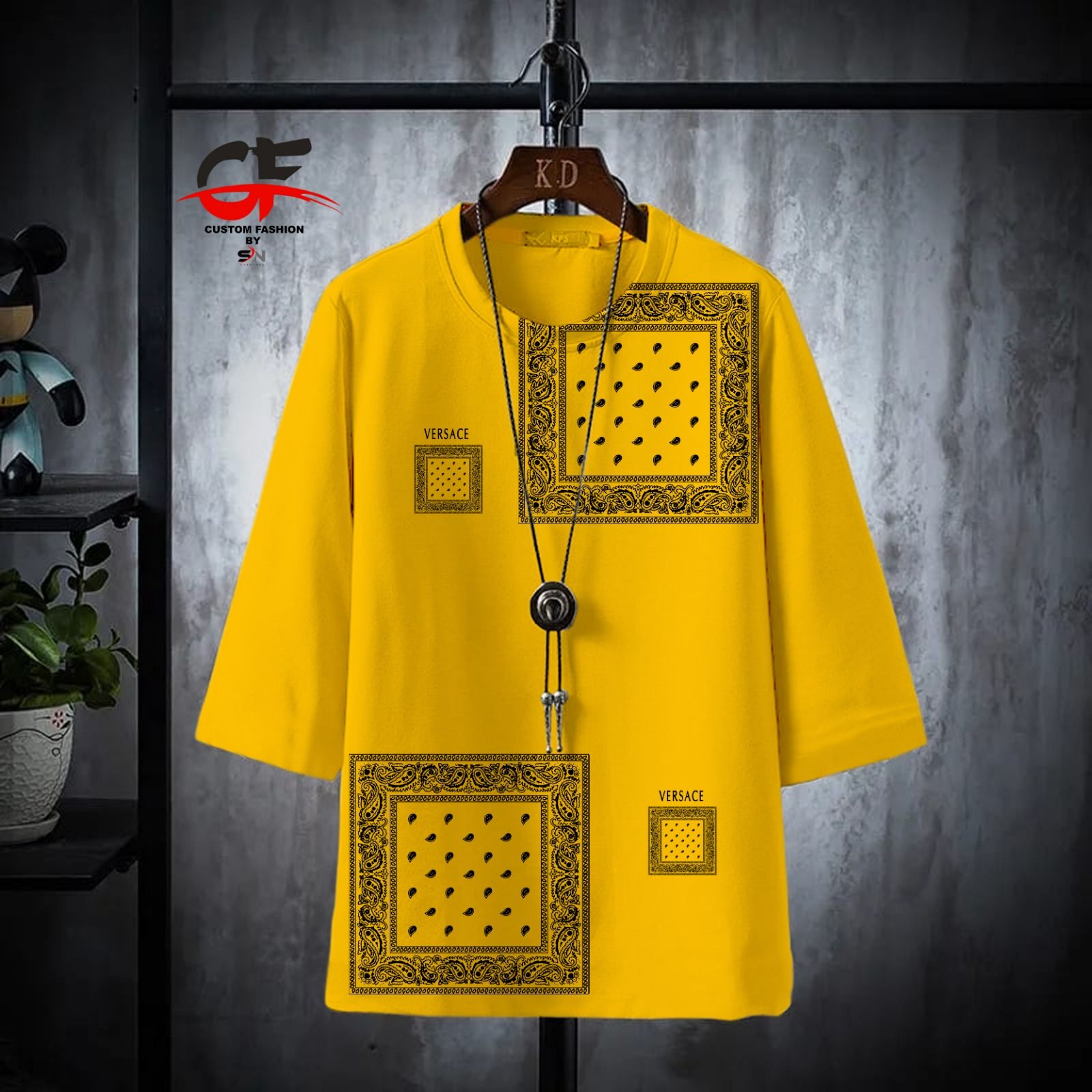 New stylish osm square printed summer drop shoulder tshirt for men