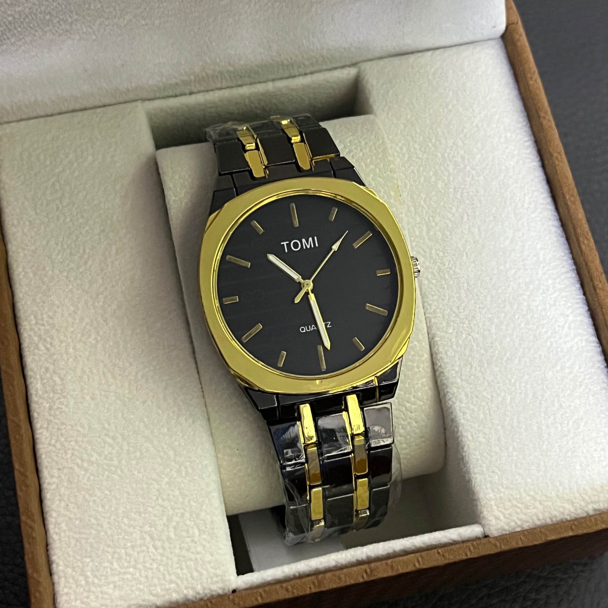 TOMI Luxury Quartz Watch for Men -Octagonal Dial, Casual & Business Men's Wrist Watch