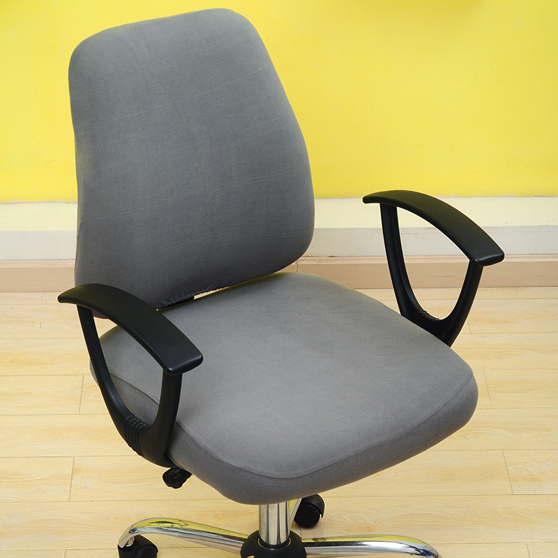 Office Chair Cover With Back Computer Game Seat Cover Solid Universal