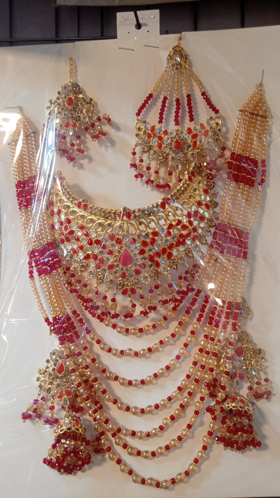 Bridal set with Crystal Mala latest design