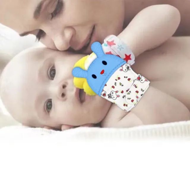 Baby Glove Toy Toy Gift Silicone Teething Soft  Wrapper Mitten Soft Teether