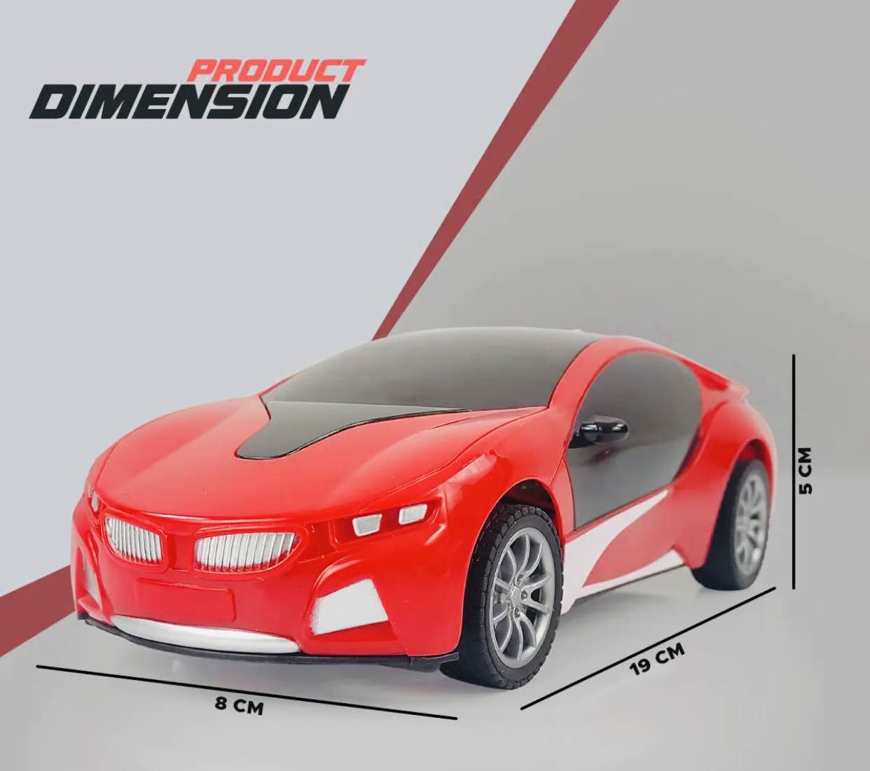 REM control car with 3D lights for kids