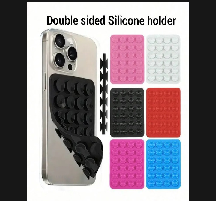 Double Sided Silicone Suction Pad Mobile Holder | Reusable Sticky Grip Mount for Phone, Car Dashboard, Wall & Multi-Purpose Anti-Slip Pad price in Pakistan