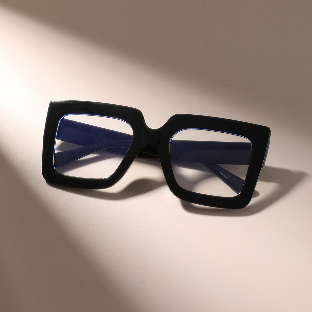 Large Frame Clear Lens Classic Glasses Trendy Square Computer Eyeglass Decorative Eyeglasses Spectacles for Women Men