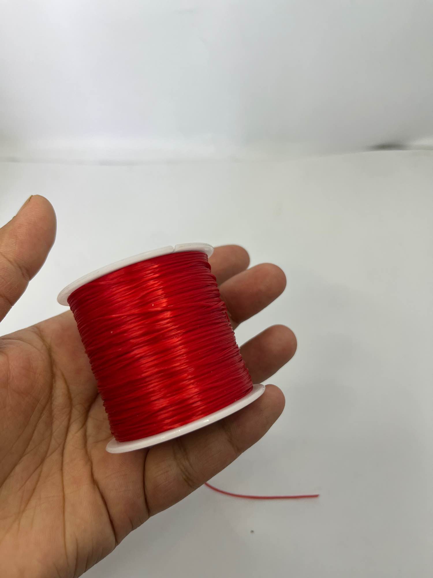 Stretchable Thread For Jewlery Making Nylon Thread For Bracelet Making Elastic String For Beading Jewelry Cord, Elastic Bracelet Rope Crystal Beading Cords  High-Quality Crystal Bead String / 5 yard (5 gazh).