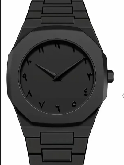 Arabic AURA ( Black and White) Wrist Watch for Men & Women – Minimal Design - Best Selling - Low Priced - Premium Quality