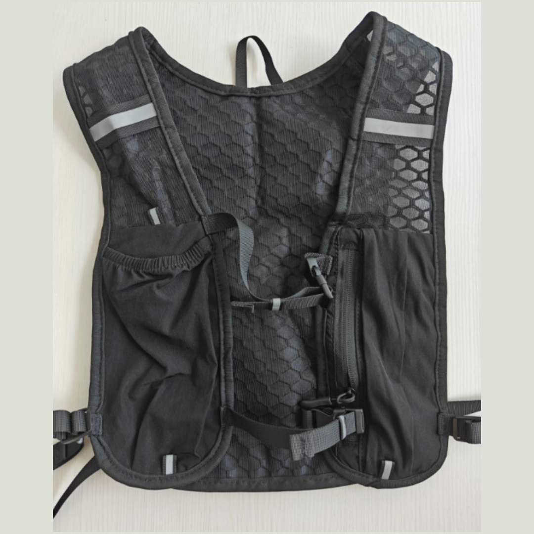 Reflective Running Vest Hydration Pack with Phone Pocket Lightweight Cycling Gear