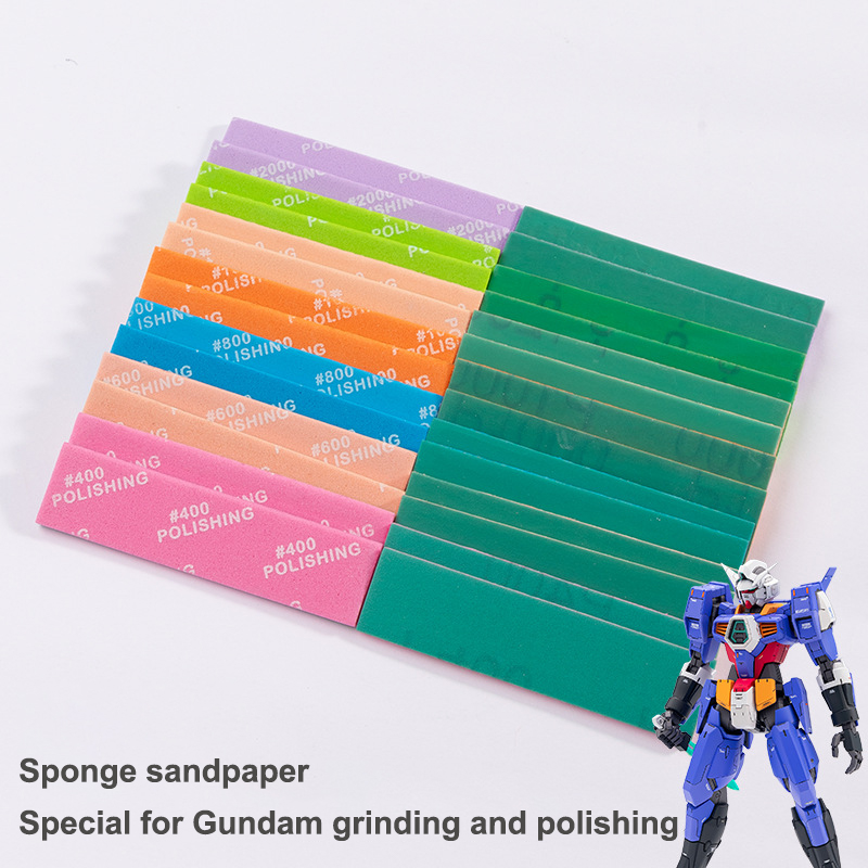 9Pcs For Assembling Model Build Tools Hobby DIY MS-E400~1200 Semi-rigid Sanding Sticks Plastic Model Building Toys Polishing Rod