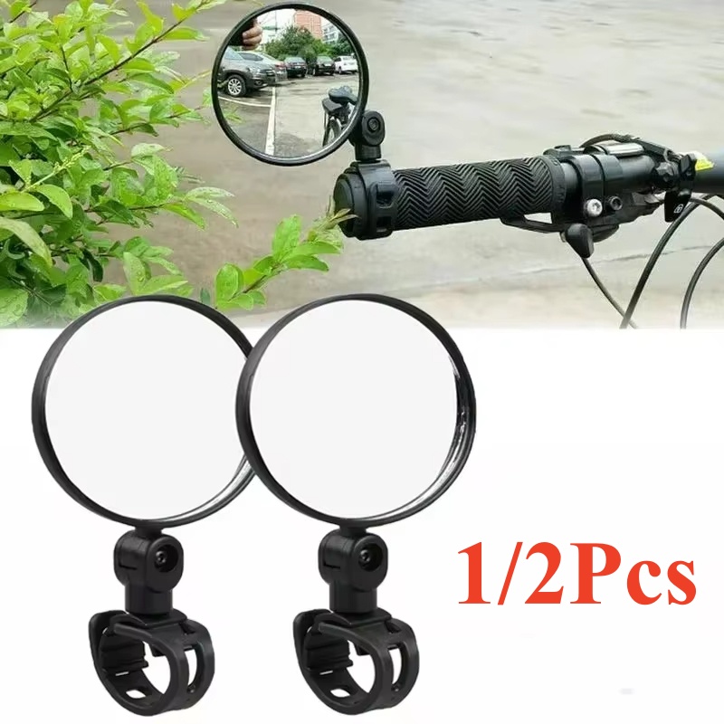 Bicycle Rearview 1/2Pcs Mirror 360 Degree Adjustable Rotatable Handlebar Mirror for MTB Road Bike