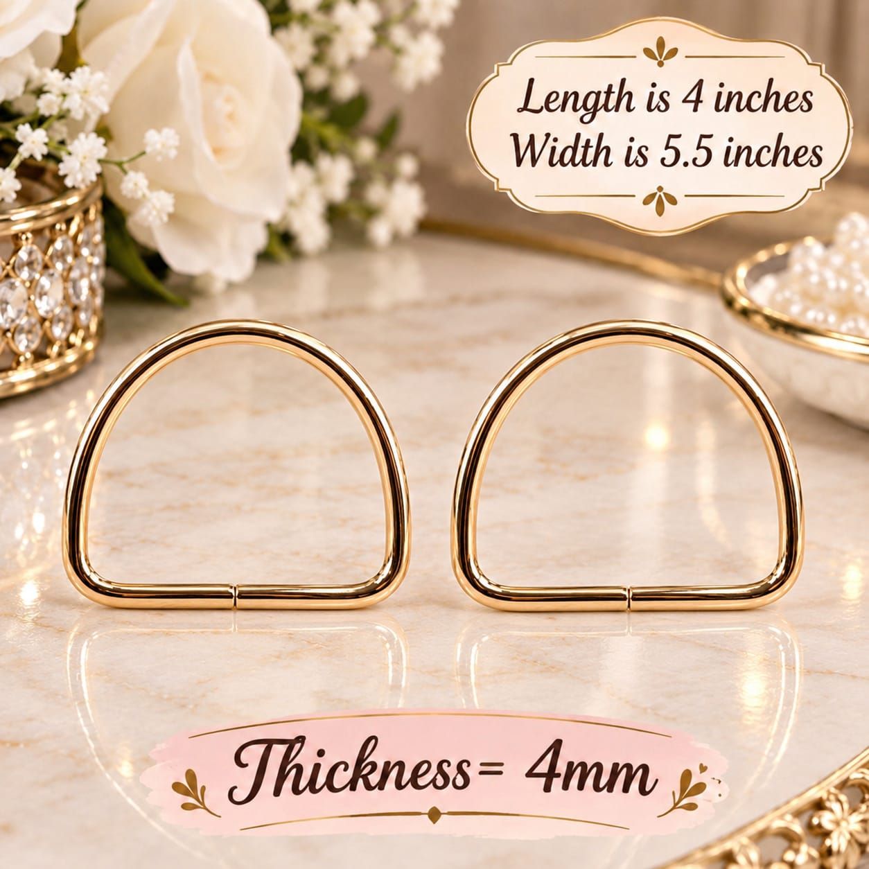 Portable Bag Handle Ring - Handle For Pearls Bags - Handles For Wedding Clutches