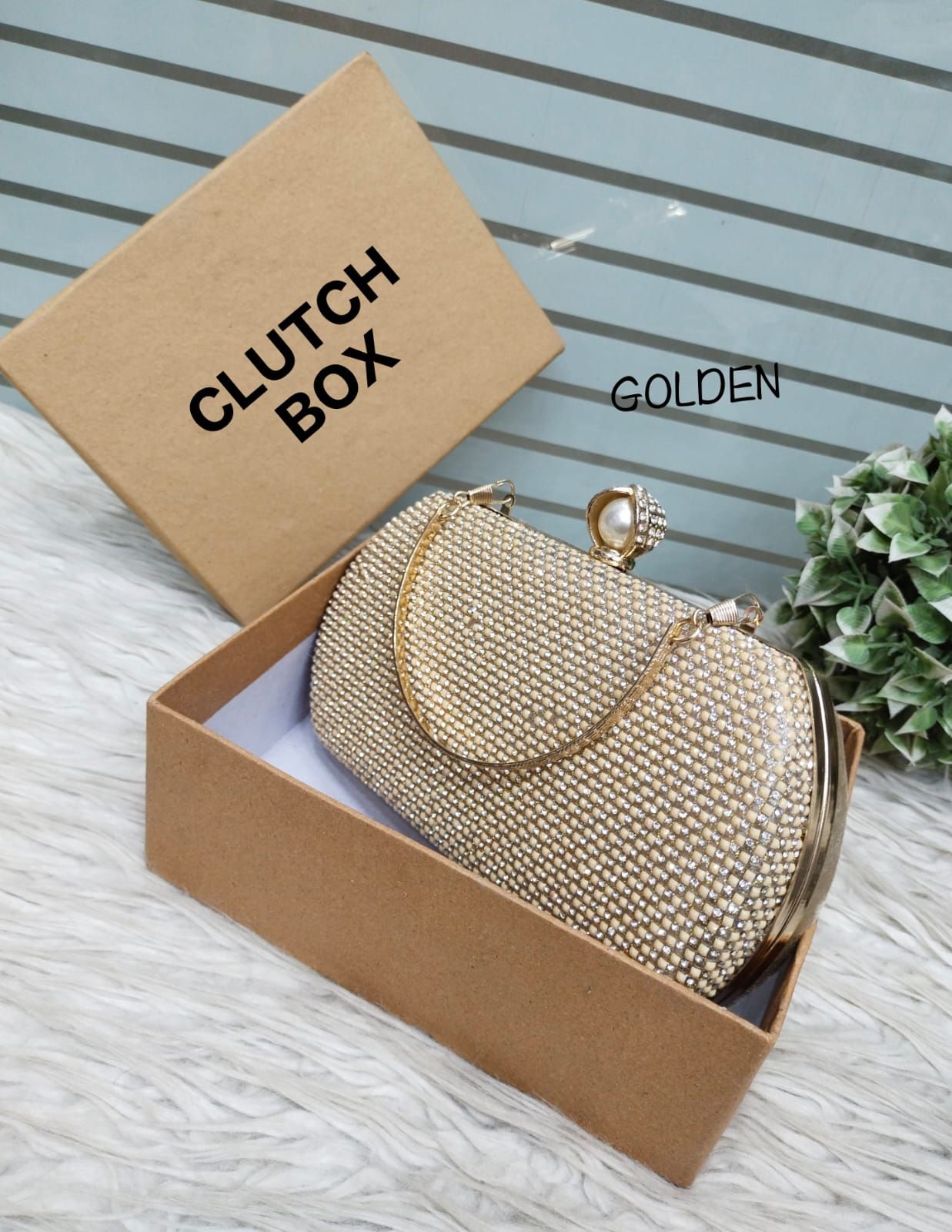 Fancy Bridal Clutches for Wedding Golden Bridal Clutch for Girls