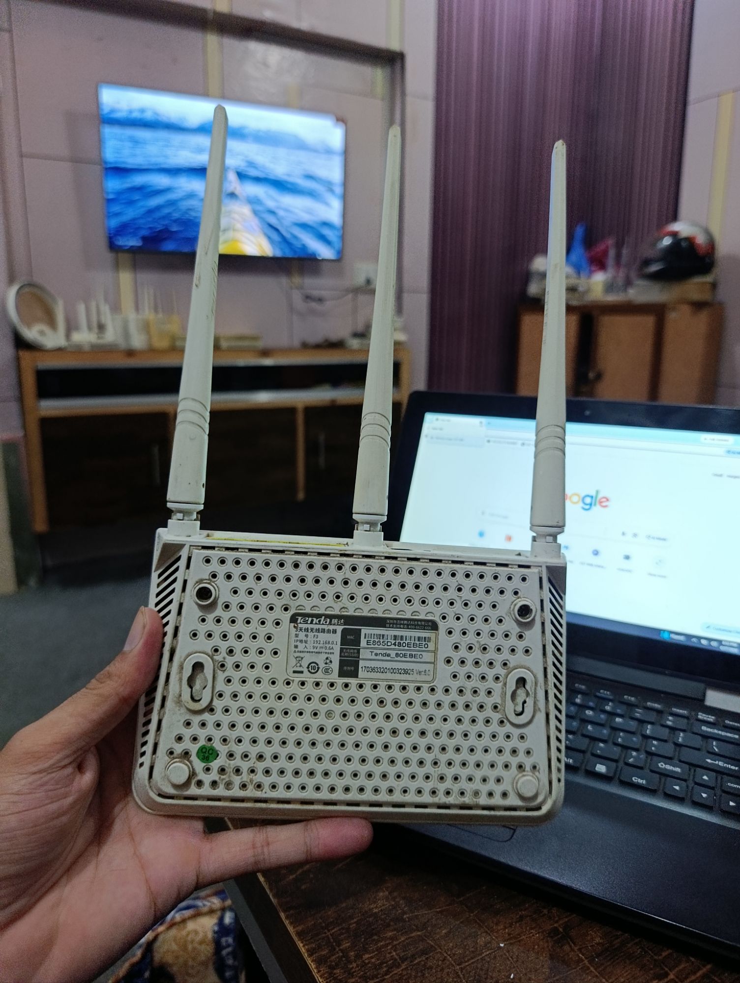 Tenda f3 Used  Modem Router extender latest firmware