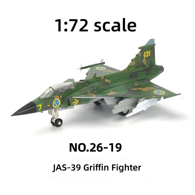 1/72  Series JAS 39 Gripen Fighter Building Blocks Gryphon Multi Role Aircraft Model DIY Bricks Decor Toys For Xmas