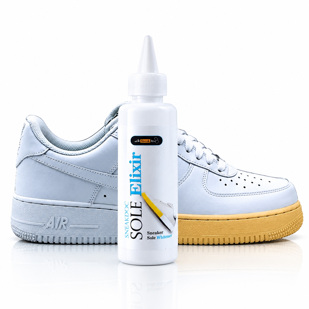 SOLE ELIXIR for pale sole of sneakers | Unyellowing cream for pale sole sneakers | Deoxidizing cream for yellow pale sole