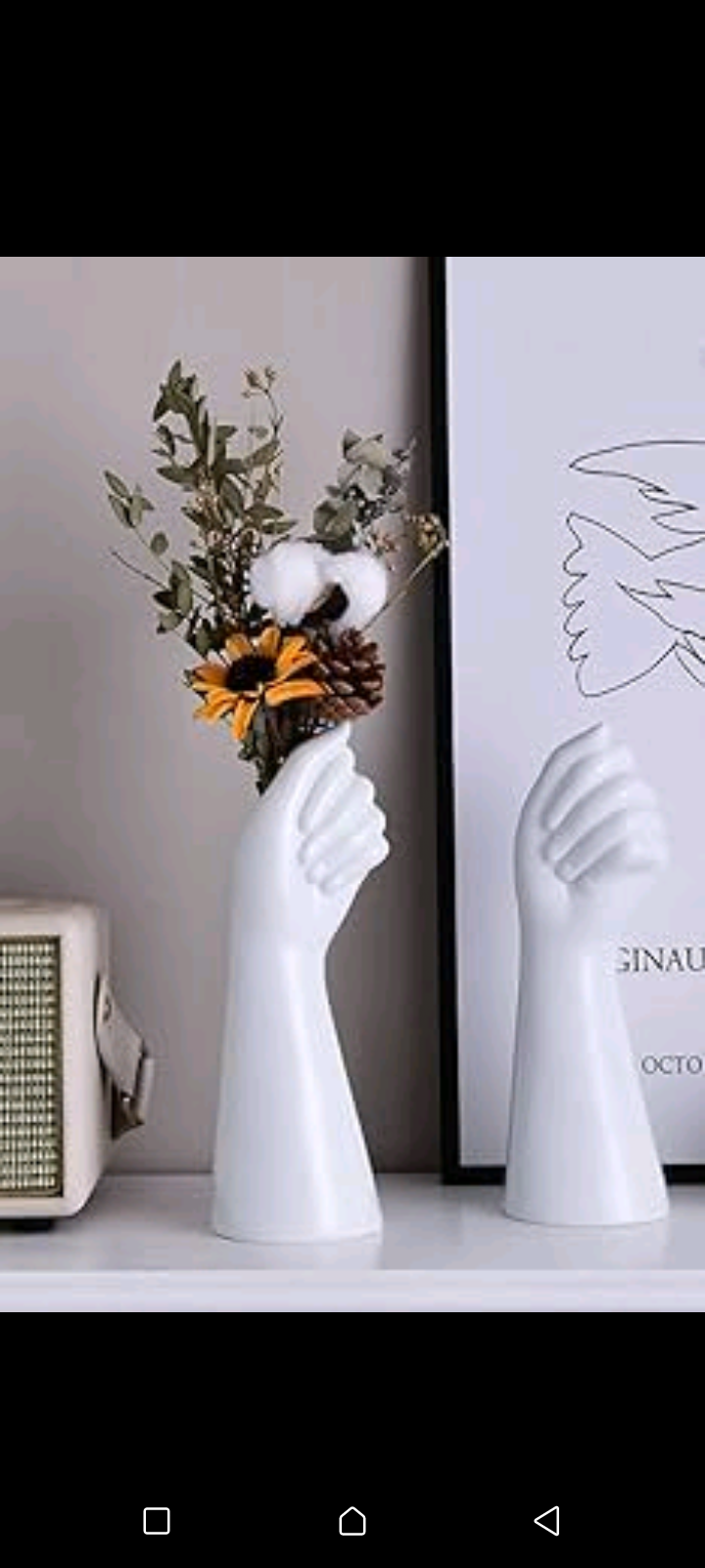 Nordic Style Girl Head Shape VASE Flower 🌺 Vase: Home 🏡 Decoration With FREE Charming GIFT 🎁