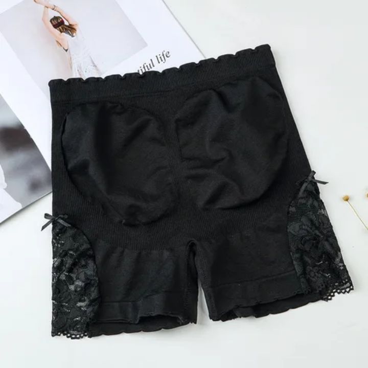 Side Lace Twist Boxers Women Underwear Safety  Lingeries Thread Mid Waist Safety Pants Anti-Light Leggings Free size for 40 to 80 kg woman's