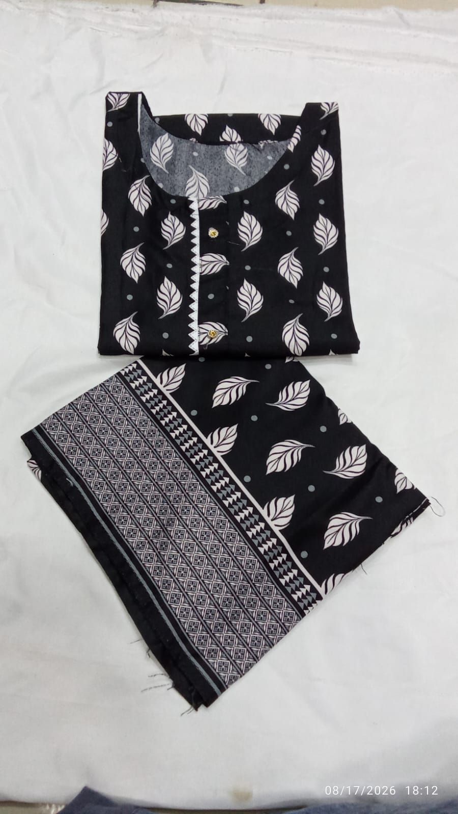Cotton 2 piece suit new latest design fabric soft Lawn cotton random colour