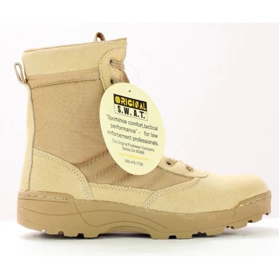 New Combat Swat Military/Army Long Shoes, Outdoor Safety Boots, High Ankle Beautiful Long Boots, Polic, Tactical, Desert Shoes Khaki Camel shoes in cheap price sale discount