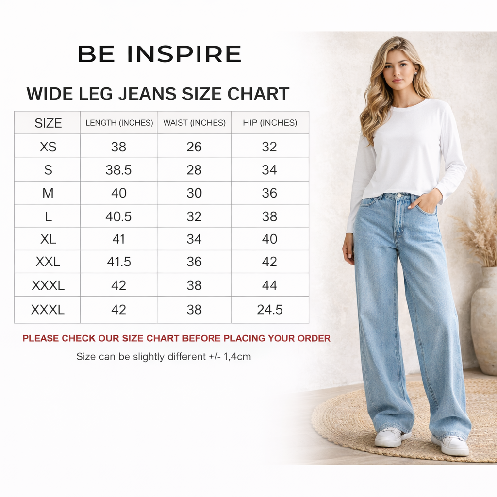 Women Light Blue Wide Leg Jeans | High Waist Loose Fit Denim Pants for Girls & Ladies | Trendy Summer Jeans for Women | Baggy Trousers for Girls and Women