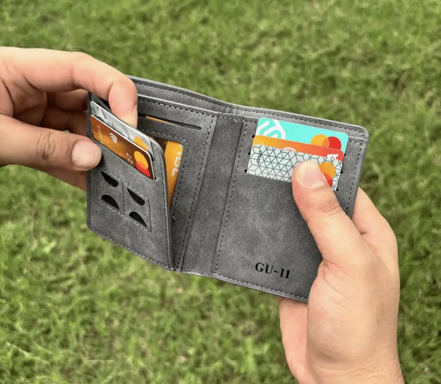 Premium PU Leather Slim Bifold Wallet for Men – Quick Card Access, Compact Design Wallet for Men , Leather Wallet For Mens Premium Wallet for Men