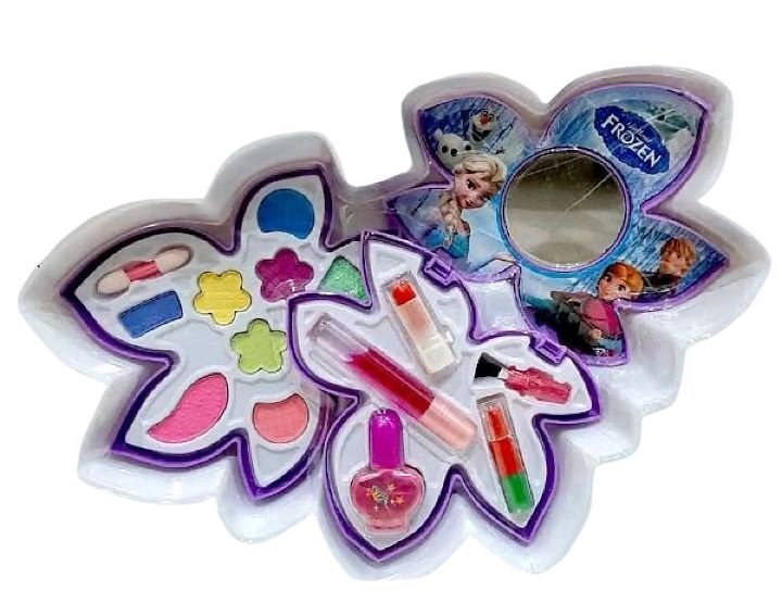 Frozen 2 portion real makeup set for kids, vanity case jewelry box for kids