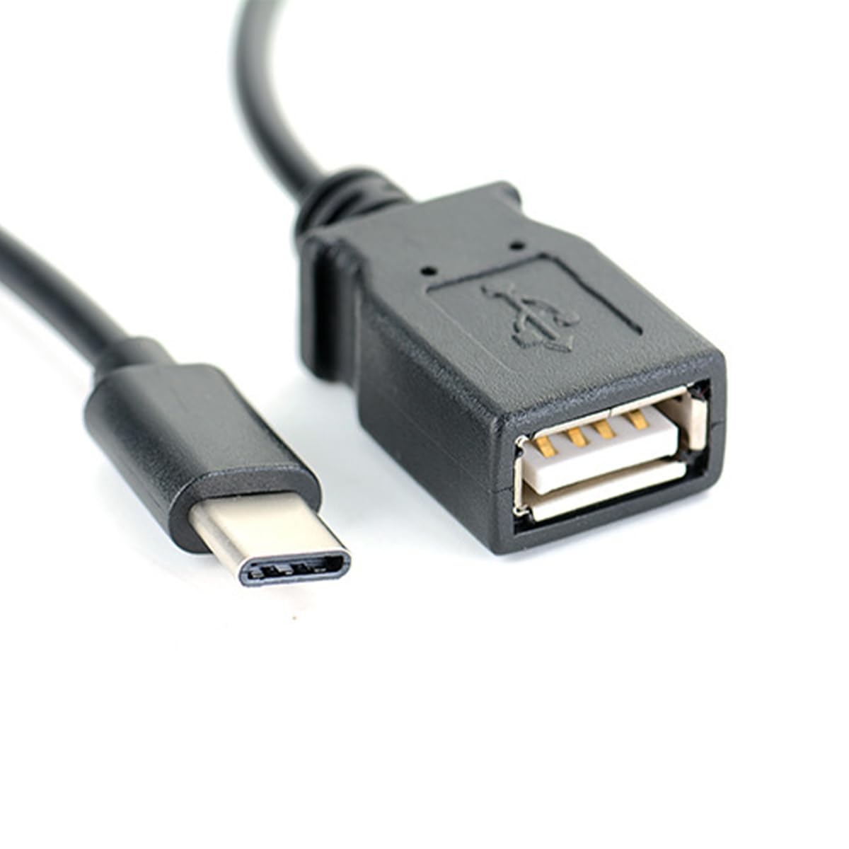 USB C to USB OTG Adapter, USB Type C Male to USB Type A Female Aluminium OTG (On-The-Go) Braided Cable Adapter for Flash Drive, Keyboard, Hub