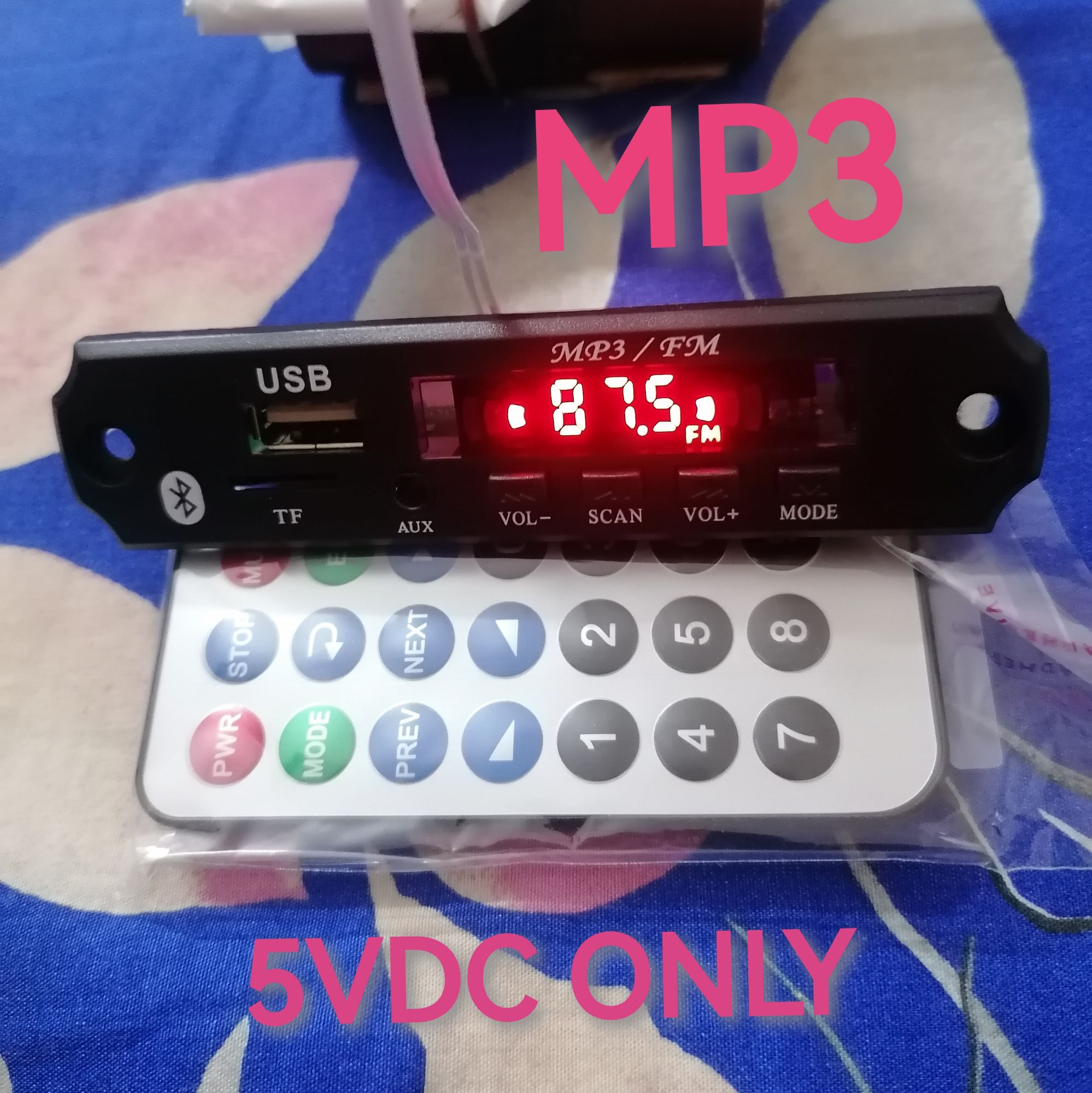 Audio Decoder Tf Module Usb Radio For Car With Bluetooth V3.0 Mp3 Wma