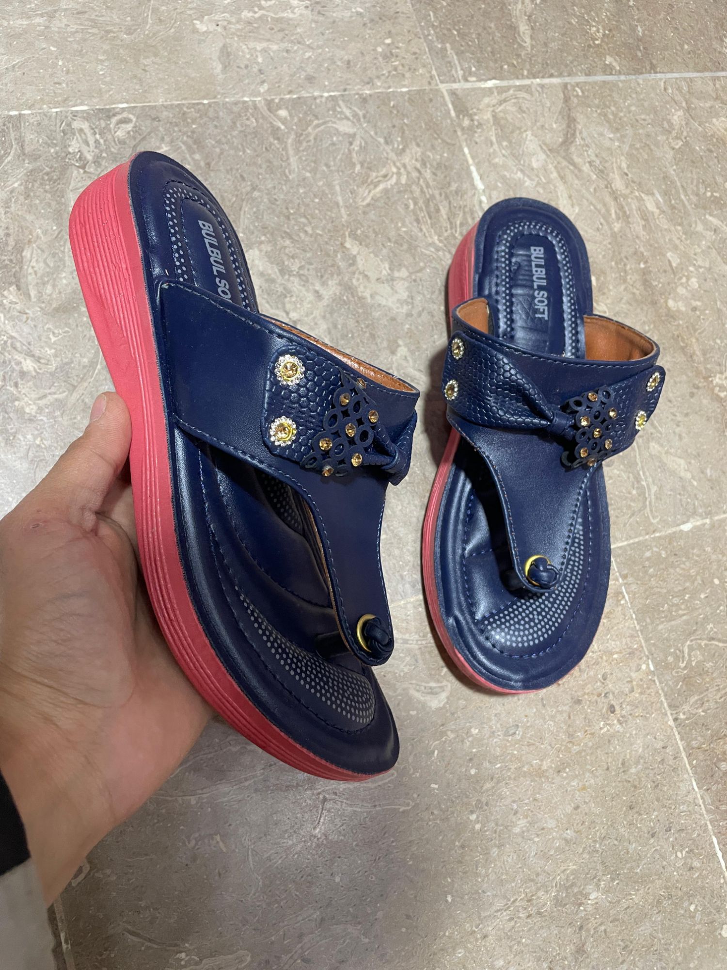 Women Wedge PU Leather Flip Flops Best Quality Wedge Sandals for Women