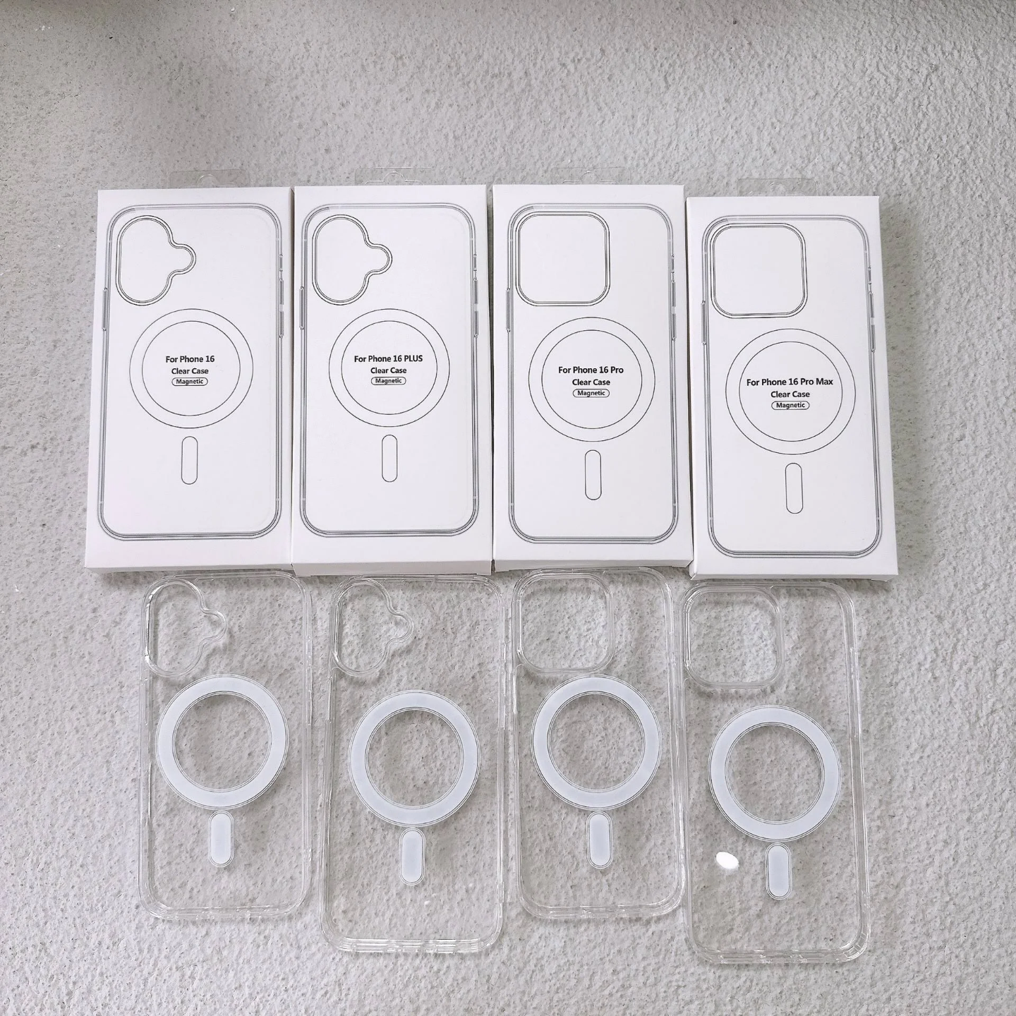 Best Quality Magnetic Clear Transparent Shockproof Case Compatible with Phone 11 12 13 14 15 16 17 18 Series | Anti-Yellow Crystal Back Cover | Wireless Charging Support Back Cover