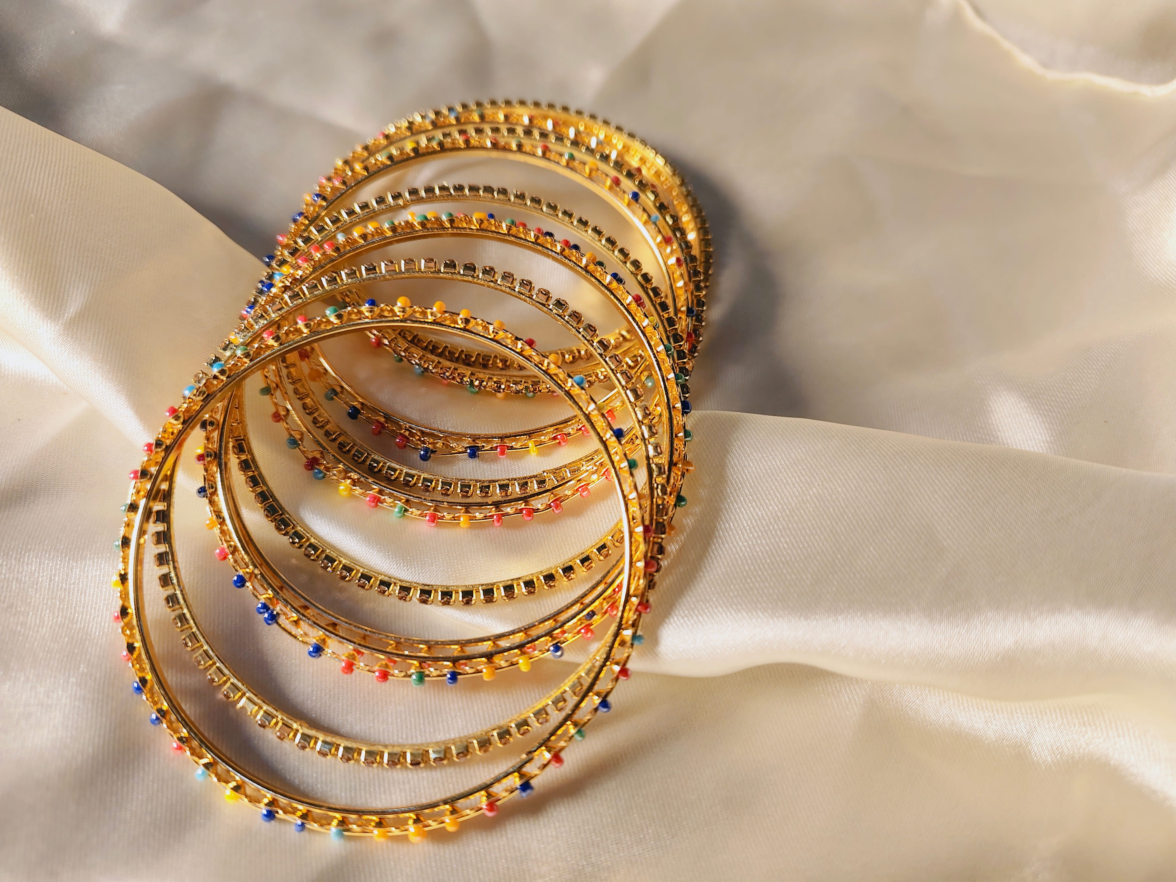 Madrasi Bangles Golden Color