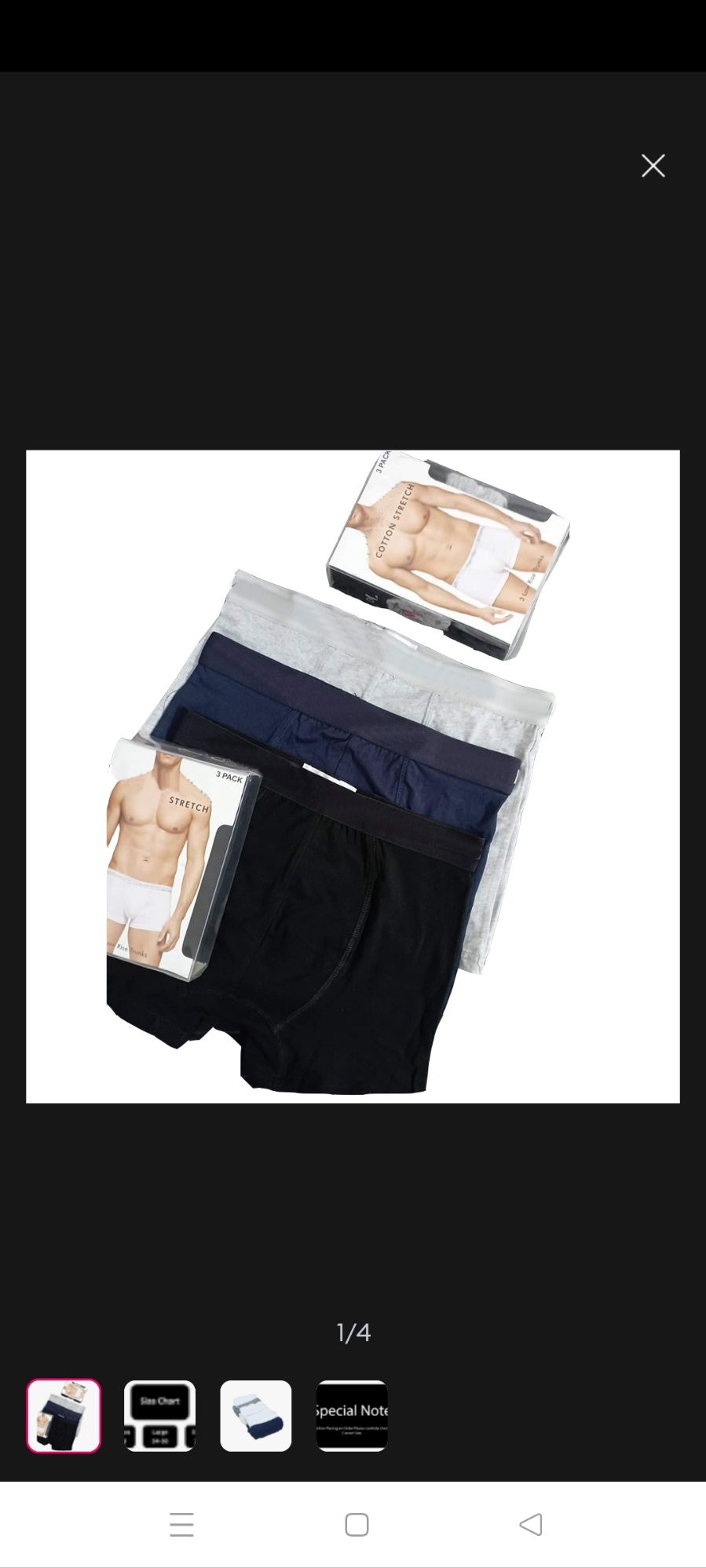 Pack of 3 underwear boxer for Men with pure cotton premium quality materials very comfortable for wearing through out year