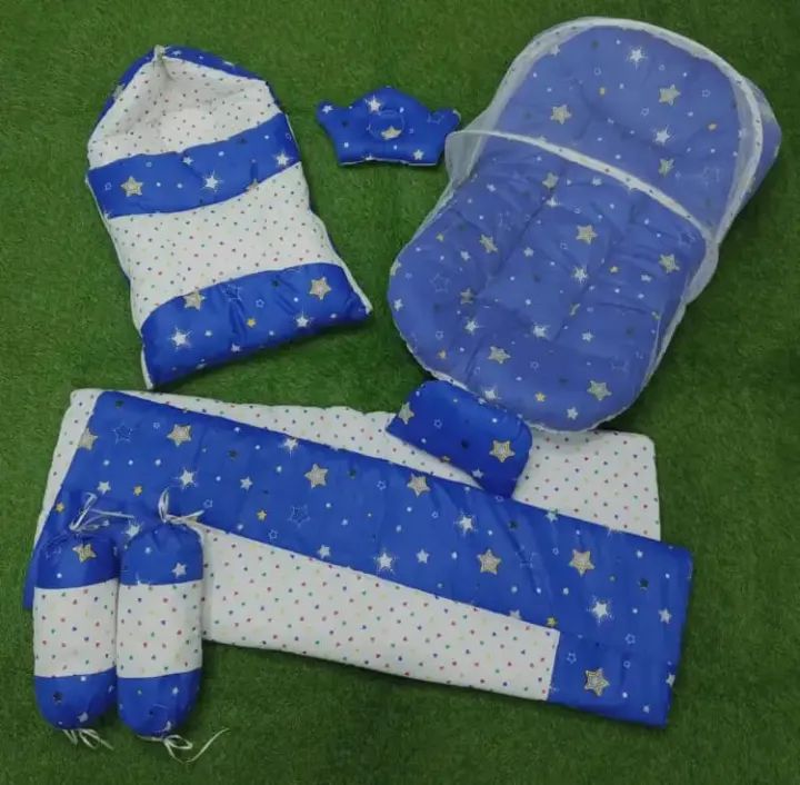 7 Pcs Baby Bedding Set Super Soft High Quality Complete Newborn Bister