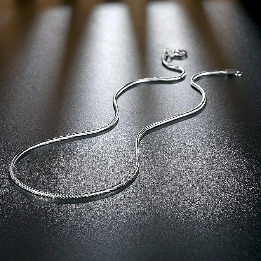 Silver Snack Chain 22 INCHES Regular Use Long Lasting For Men And Women