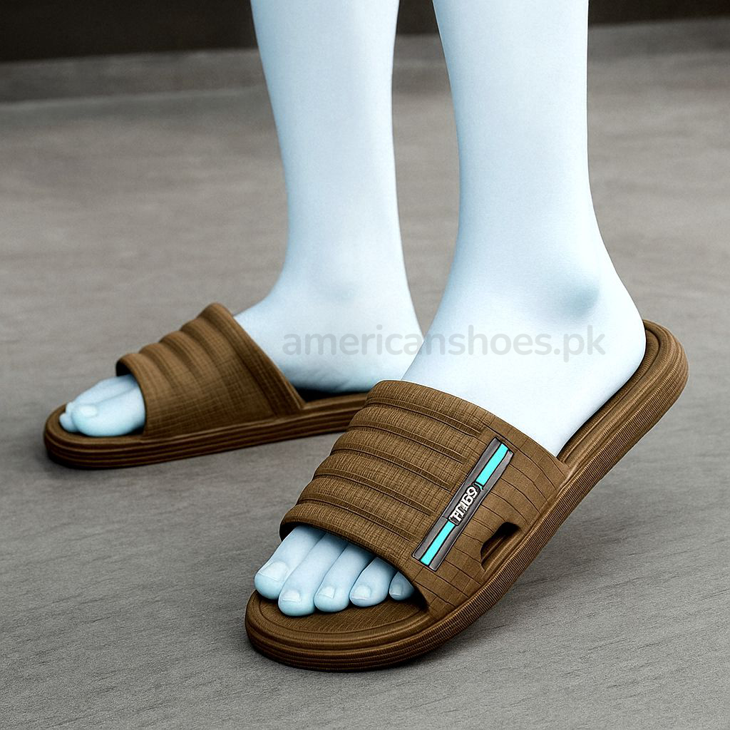 Mens Fashion Slippers & Flip Flops Casual Deluxe Rubber Slides for Men