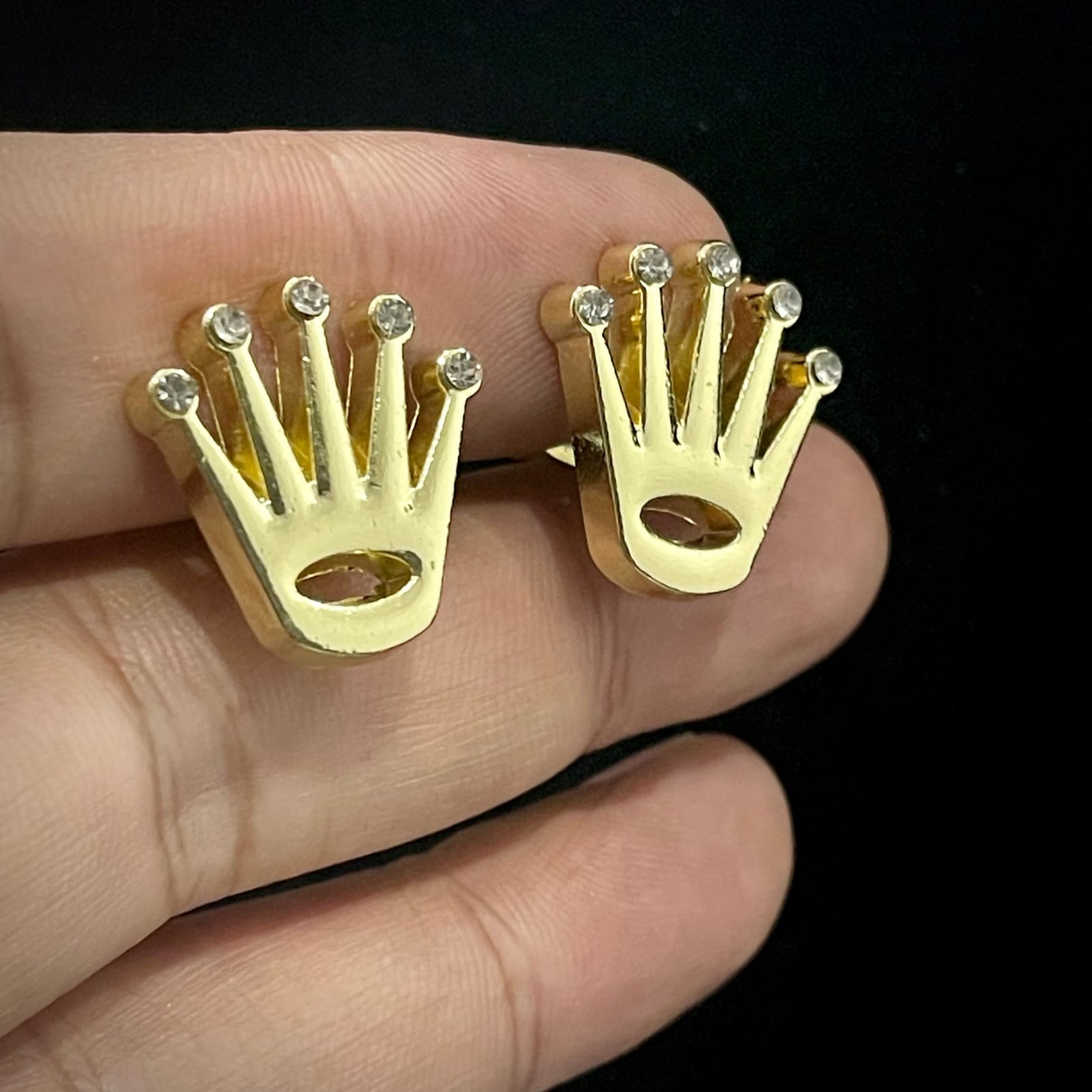 Crown Chain Cufflinks for Men