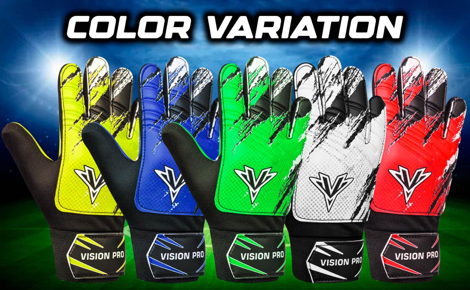 Kids Goalkeeper Gloves Soccer Goalie Football Glove Super Grip Training Gloves youth Sizes For Boys and Girls