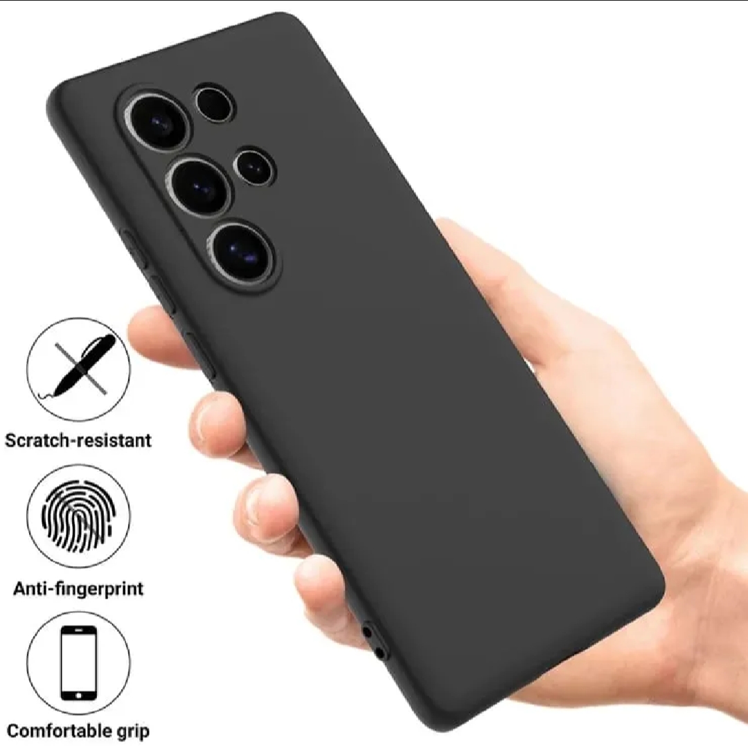 Itel S26 Ultra Black Soft Silicone Back Cover | Shockproof Flexible TPU Case | Drop Resistant Anti-Scratch Slim Protective Mobile Back Cover with Camera Protection | Durable Shock Absorbing Case for Itel S26 Ultra 4G