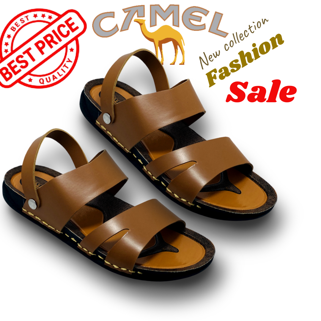Camelo  leather sandals,Men’s casual sandals,Fashion Comfort &Stylish sandals