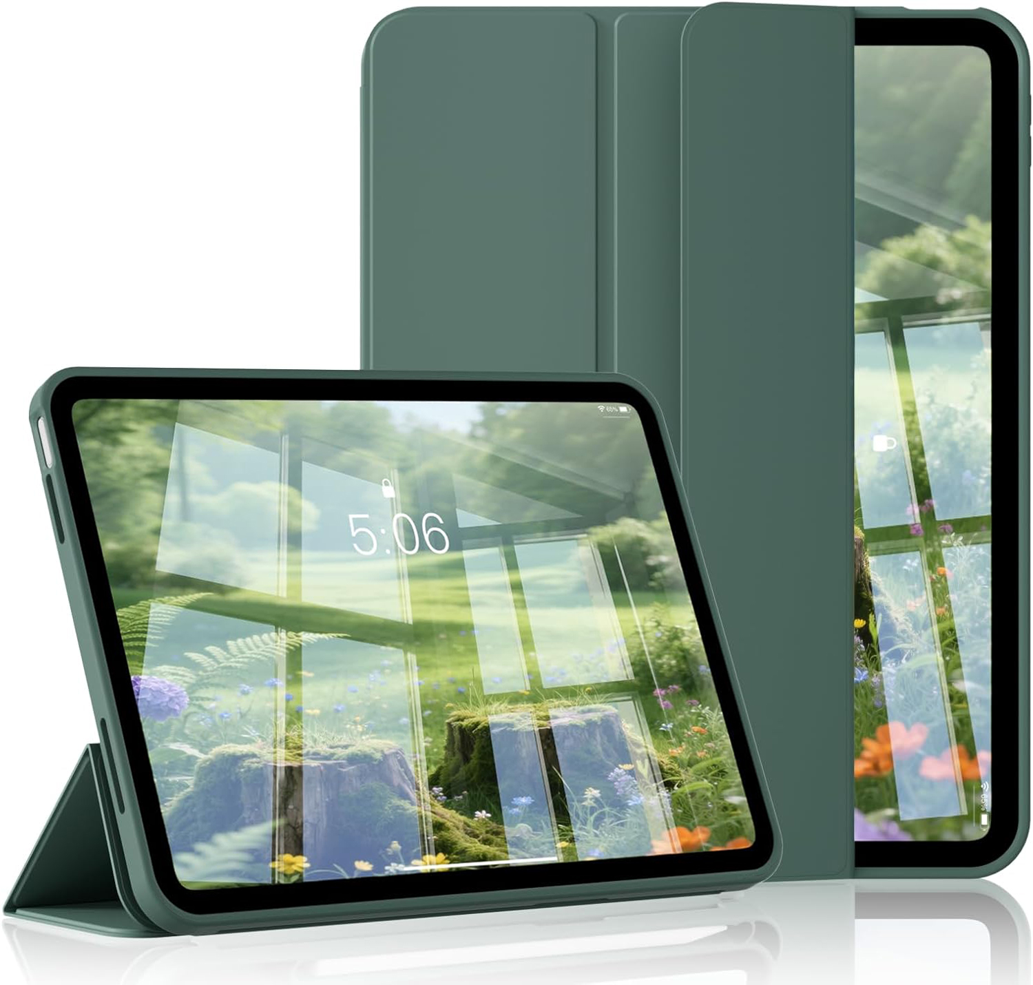 Case For   Tab A7 Lite A8 A9 A11 Plus Tab S7 S8 S9 S10 FE S6 Lite Magnetic Flip Stand Tablet Cover Soft Back Shell