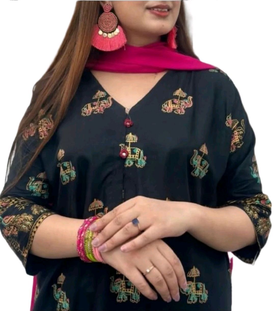 New stylish collection stitched Elephant printed 2pc dress for womens & girls